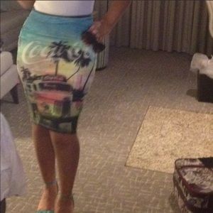 Retro Coca Cola skirt